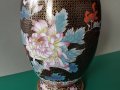 Прекрасна 19ти век Китайска Емайл Клазоне бронзова ваза, снимка 8