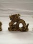 Комплект сувенири статуетки китайски дракони в бронзов цвят, снимка 6