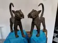 Бронзови леопарди от Дахомей в Бенин, снимка 1