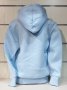 Нов детски изчистен суичър в светлосин цвят с качулка, снимка 8
