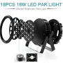 DMX 18 x18W Водоустойчиви DJ LED Par светлини RGBW IP67 Сценични светлини LED диско осветление, снимка 5