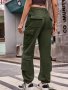 Свободни модни дамски карго дънки с шнур и джобове, 5цвята - 023 , снимка 13