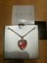 Медальон сърце с подвижни червени елементи, снимка 1 - Колиета, медальони, синджири - 30567322