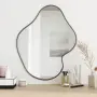 vidaXL Стенно огледало черно 60x50 см, снимка 2