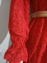 Червена рокля дантела, снимка 6