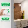 Въртящ се LED димер 230V 5-400W за вграждане – Едноцветен, снимка 5