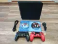 Мощен PlayStation 4 Slim (1TB) - Jet Black + 2 Джойстика & Игри (Като нов!), снимка 1