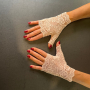 Нежни дантелени ръкавици без пръсти- код 8605, снимка 7