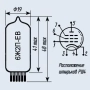  6Ж2П-ЕВ Радіолампа , снимка 2