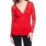 GUESS нова червена блуза, снимка 1 - Блузи с дълъг ръкав и пуловери - 31000018