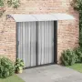 vidaXL Навес за врата, сив, 300x100 см, поликарбонат, снимка 2