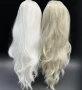 Красива бяла перука+подарък!, снимка 5