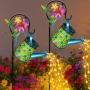 Декоративна соларна лейка – Цветен корпус и магическо нощно осветление 4978, снимка 5