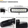 PICAA LED работна светлина 2 x 6 инча 18 W ATV Камион Офроуд, снимка 3