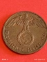 Две монети 1 райхсфенинг 1940г. Трети Райх Германия с свастика 53327, снимка 10