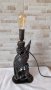 Стара дървена лампа - птица - дърворезба - Антика  , снимка 1 - Антикварни и старинни предмети - 42460360