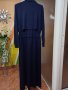 Тъмносиня рокля трико за едра дама. Размер: XL, 2XL. Интересен модел. Голяма разтегливост. , снимка 3