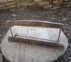Стар дървен пешкирник с място за огледало,  дърворезба, снимка 9