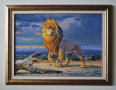 Лъв, картина , снимка 1 - Картини - 44702041