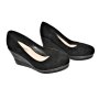 Дамски обувки в черно на платформа , снимка 1 - Дамски ежедневни обувки - 44142851