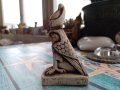 каменна статуетка на птица от Египет, снимка 1 - Декорация за дома - 40840246