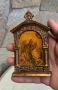 малка икона иконостас  на Свети Йоан Кръстител (известен и като Свети Йоан Предтеча)., снимка 2