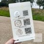 Луксозна табела за Салон или Козметично студио с QR код и социални мрежи , снимка 10