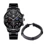 
Мъжки елегантен водоустойчив часовник BASID /
Цвят – черен със сребристи елементи;
