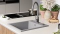 Кухненска Мивка от гранит модел РИГА XXL 430 x 500 mm - сива, снимка 4