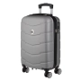 Куфар с колелца 58л, сив метален_1245725, снимка 1