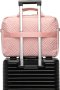 Kono  Чанта за лаптоп за жени, 15,6-инчово ватирано куфарче, водоотблъскваща калъфка, розово, снимка 5