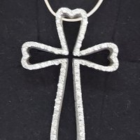 Масивен сребърен кръст / висулка / педантив - проба 925 , снимка 4 - Колиета, медальони, синджири - 42819574
