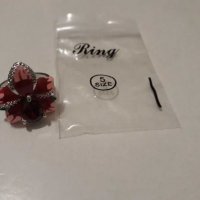 Дамски пръстен цвете нов размер 5, снимка 2 - Пръстени - 31118354
