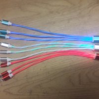 Светещ кабел за зареждане 3 в1, снимка 3 - USB кабели - 38357209