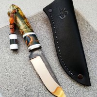 Ръчно изработен ловен нож от марка KD handmade knives ловни ножове, снимка 1 - Ловно оръжие - 39892016