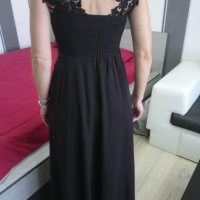 Елегантна черна рокля, снимка 7 - Рокли - 36718066