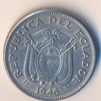 Еквадор 1 сукре 1946 година, снимка 1 - Нумизматика и бонистика - 38054401