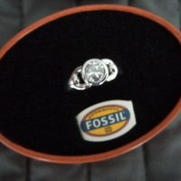  Fossil Пръстен от стерлингово сребро , снимка 2 - Пръстени - 31471172