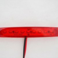 Лед LED габарити с 9 диода , 12-24V , ЧЕРВЕНИ за камион ремарке , снимка 3 - Аксесоари и консумативи - 35400320