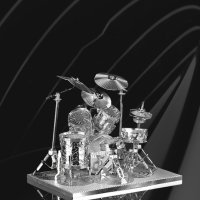 Метален пъзел барабани-музикални ударни инструменти 3D - Направи си сам, снимка 7 - Пъзели - 40798418