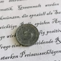 Райх монета - Германия - 5 пфенига | 1942г.; серия А, снимка 2 - Нумизматика и бонистика - 29361059