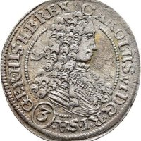 Монета Австрия 3 Кройцера 1712 г. Карл VI, снимка 1 - Нумизматика и бонистика - 40473947