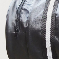 Мъжки кожен сак за пътуване или фитнес в модерен кръгъл дизайн 45/28см, снимка 4 - Сакове - 44795401