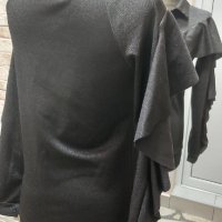 Елегантна черна риза/блуза с харбали - 15,00лв., снимка 6 - Ризи - 32689769