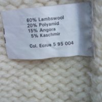 Дамски пуловер-кашмир,мерино,ангора-ръчно плетиво, снимка 3 - Блузи с дълъг ръкав и пуловери - 38595258