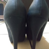 Елегантни, черни обувки, снимка 3 - Дамски обувки на ток - 29884560