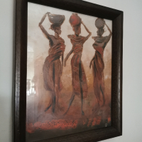 Африканска картина, снимка 3 - Картини - 36419285