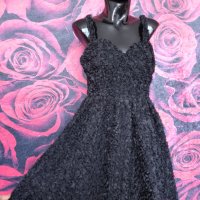 Черна 3D кукленска рокля Уникат Л/ХЛ, снимка 7 - Рокли - 24704467