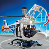 Полицейски хеликоптер с LED прожектор - Police Helicopter with LED Searchlight PLAYMOBIL 6921, снимка 3 - Конструктори - 31824750