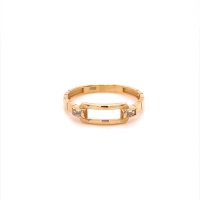 Златен дамски пръстен 1,49гр. размер:56 14кр. проба:585 модел:20037-2, снимка 1 - Пръстени - 42528470